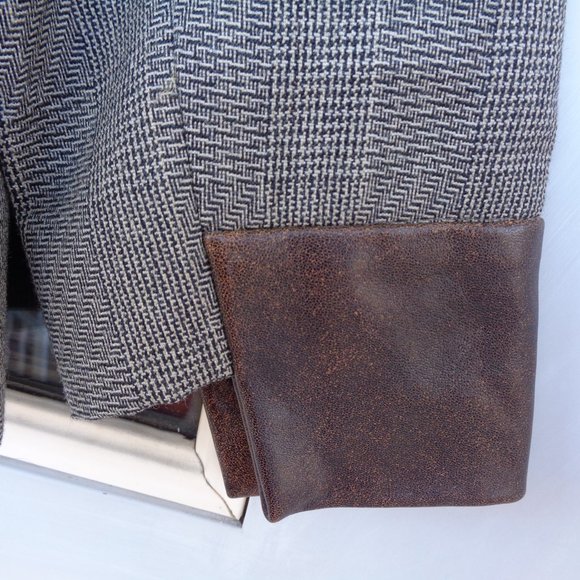 Last Chance ❌ NWT VINTAGE Harve Benard Sport blazer w faux leather accents - Picture 8 of 16